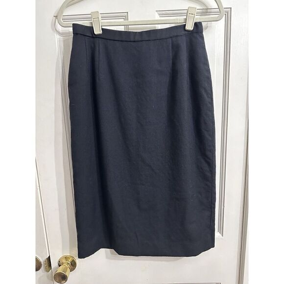 Pendleton Women's 100% Virgin Wool Black Pencil Skirt – Sz 8 USA – Classic Skirt - Picture 2 of 7